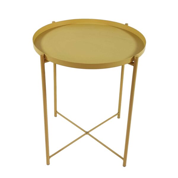 میز عسلی فلزی ایکیا مدل Gladom | میز عسلی فلزی رنگ زرد