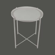 میز عسلی فلزی ایکیا مدل Gladom | میز عسلی فلزی رنگ سفید