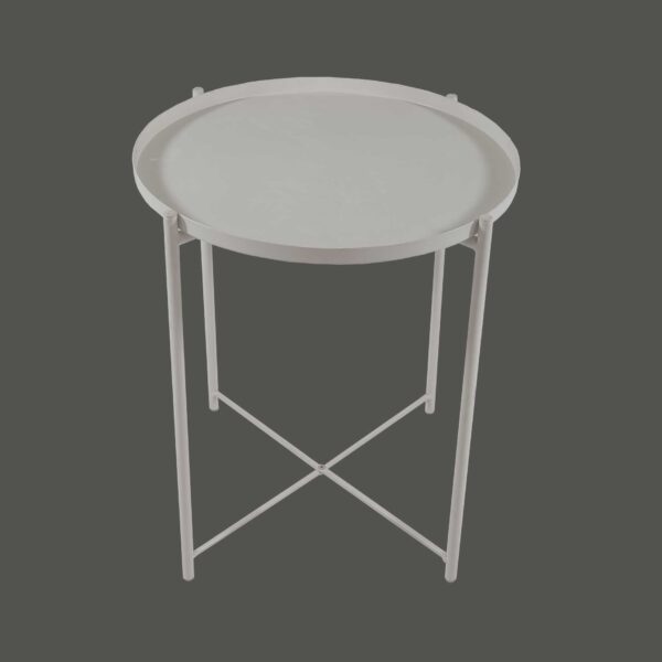 میز عسلی فلزی ایکیا مدل Gladom | میز عسلی فلزی رنگ سفید